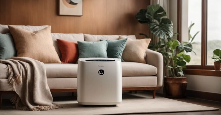 e5 mean on a portable air conditioner