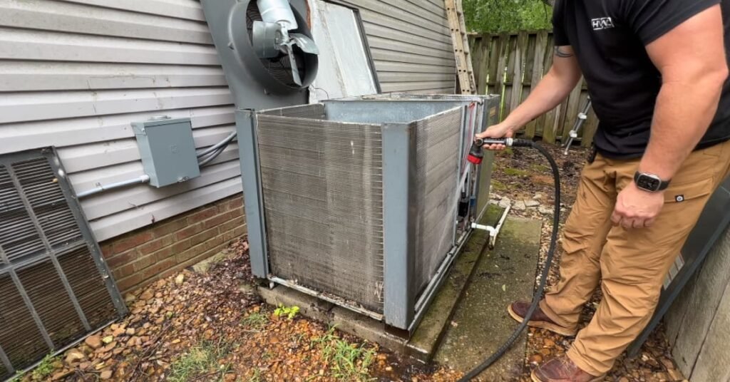 Clean Rheem Air Conditioner Coils